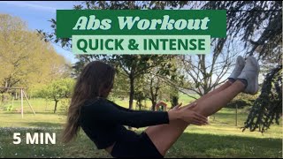 quick ab workout  5 MIN BURNER no music just birds [upl. by Byrle]