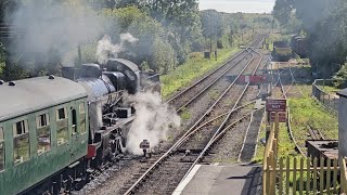 Swanage Railway Mogul 31806 17th September 2024 [upl. by Ahtilat]