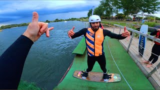 FRONTSIDE HEEL SIDE 540  WAKEBOARD [upl. by Hafinah]