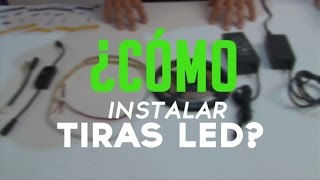 ¿Cómo instalar cintas o tiras LED de forma sencilla Nosotros te enseñamos [upl. by Aerdnaed]