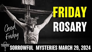 Good Friday Rosary ᐧ Sorrowful Mysteries of the Rosary 💜 March 29 2024 VIRTUAL ROSARY [upl. by Ravi7]