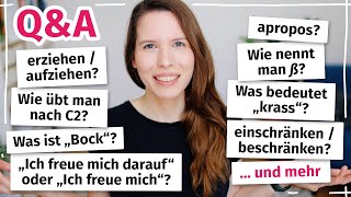 20 Fragen 20 Antworten Deutsch für Fortgeschrittene B2 C1 [upl. by Breskin663]