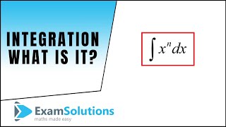 What is integration   Introduction  ExamSolutions [upl. by Joette]