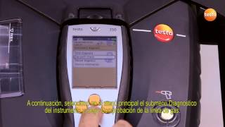 Analizador de gases testo 350  04 Prueba de estanqueidad [upl. by Asereht654]