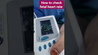 How to check fetal heart rate fetalheartrate howtouseafetaldoppler fetalheartbeat fetal [upl. by Ellerahc]