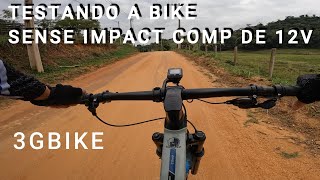 TESTANDO A BIKE SENSE IMPACT COMP DE 12V [upl. by Faden]