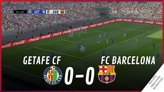 GETAFE vs BARCELONA 00 • MATCH HIGHLIGHTS  VideoGame Simulation amp Recreation [upl. by Sidky]