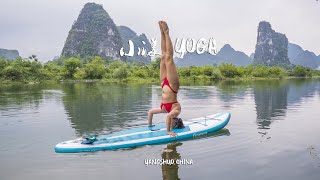 Yoga rock climbing holiday adventure Yangshuo China 2023 [upl. by Greenburg]