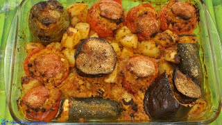 Greek Stuffed Vegetables Gemista with Rice and Bulgur  Γεμιστά με Ρύζι και Πληγούρι [upl. by Annot]