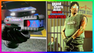 NEW Bounty Outfit POLICE Weapon FREE Car BOTTOM Dollar Bounties GTA 5 DLC GTA Online Update [upl. by Harmonie175]