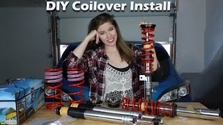 HOW TO INSTALL COILOVER SUSPENSION [upl. by Alyad796]