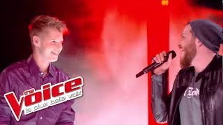 Matthieu et Nicola Cavallaro  « Way Down We Go » Kaleo  The Voice 2017  Live [upl. by Beekman505]