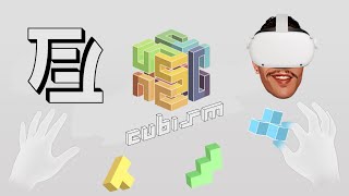 ANALISE CUBISM VR UM JOGO DE PUZZLE PCVR E META QUEST  PTBR [upl. by Akilegna428]