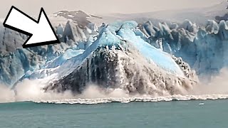 HUGE GLACIER WAVES  caught on video [upl. by Sivraj515]