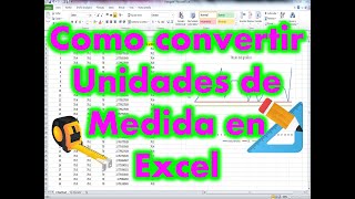 Como convertir milimetros a pulgadas y otras unidades de medida en excel [upl. by Esten]