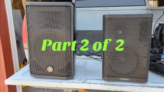 QSC CP8 vs Yamaha DBR10 Outside Vocals amp Guitar Turned Up a Little Part 2 of 2 [upl. by Hepsoj]