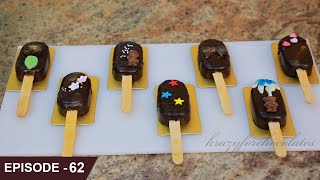 Learn how to make awesome Eggless Cakesicles using Dark Chocolate Cake Sponge and Chocolate Truffle [upl. by Laet]