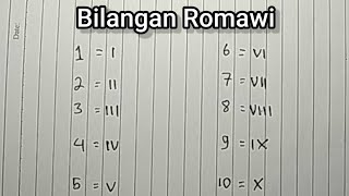 Matematika SD  Belajar Bilangan Romawi 1  20  Mudah Sekali [upl. by Yelrebmyk940]