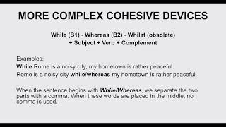 COHESIVE DEVICES LINKING WORDS  INTERNATIONAL CERTIFICATIONS LEVELS A2 B1 B2 [upl. by Press]