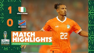 HIGHLIGHTS  Côte dIvoire 🆚 DR Congo  TotalEnergiesAFCON2023  Semi Finals [upl. by Gwyn554]