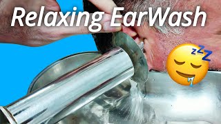 RELAXING Ear Washing  Why do older people have more ear wax than others relaxing earwaxremoval [upl. by Stephanie]