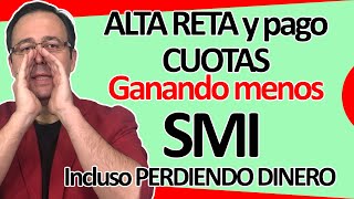 SEGURIDAD SOCIAL recuerda que quotALTA en RETA y pago de CUOTA no tiene que ver con los INGRESOSquot [upl. by Guglielma]