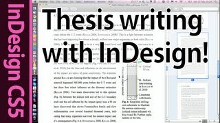 Tutorial Writing your Bachelor  Master Thesis with InDesign CS5  Introduction Part 1 [upl. by Yolanthe328]