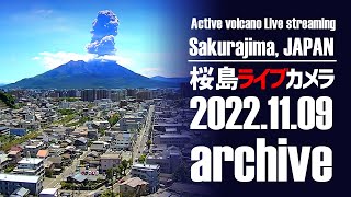 【LIVE】上野城ライブカメラ 桜島と鹿児島市内  Sakurajima and Kagoshima city in Japan  Vulcão com câmera ao vivo [upl. by Shelman]