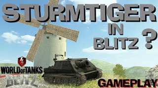 New Tank  STURMTIGER In WoT Blitz  Gameplay [upl. by Genovera]