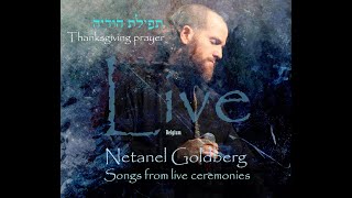 נתנאל גולדברג  שירת הודיה  Netanel goldberg  gratitude prayer live in Belgium [upl. by Onirotciv]