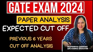 🛑🛑 GATE 2024 Cut Off 🛑GATE Result  Previous 6 years cut off analysis gate2024 gatecutoffcsirnet [upl. by Huppert]