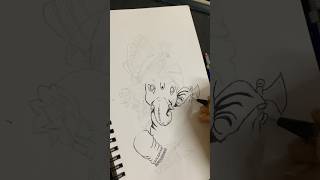 bapamorya ganesh sketch art sketches [upl. by Ainahs]