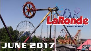 La Ronde June 2017 Park Footage [upl. by Nyasuh]