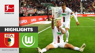 FC Augsburg  VfL Wolfsburg 32  Highlights  Matchday 9 – Bundesliga 202324 [upl. by Phi]