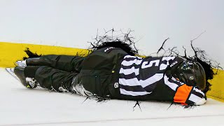 NHLs Most BRUTAL Referee Injuries 20222023 [upl. by Lipscomb570]