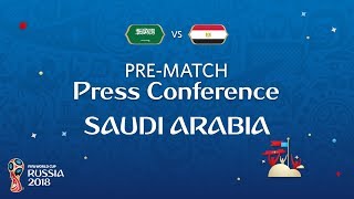 FIFA World Cup™ 2018 Saudi Arabia  Egypt Saudi Arabia  PreMatch Press Conference [upl. by Eirrem984]