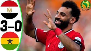 Egypt vs Ghana 30  All Goals and Highlights  2024 🔥 SALAH [upl. by Aida852]