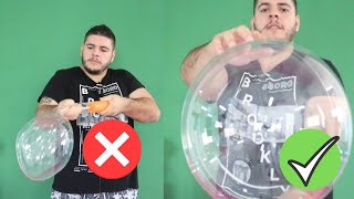 Como inflar BALÃO BUBBLE da maneira CERTA Dica muito importante [upl. by Nosille]