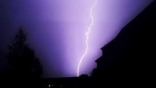 Blitz Naheinschläge Unwetter letzte Nacht [upl. by Matthews]