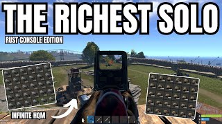 WALLING IN HQM QUARRY made me the RICHEST SOLO  Rust Console Movie [upl. by Haibot]