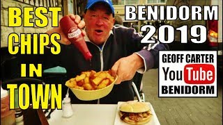 The BEST Chips in Benidorm Spain Sherry’s Pub Restaurant is a MUST try  😋😋😋😋😋 [upl. by Mahda]