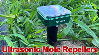 Solar Mole Repeller Gopher Repellent Ultrasonic Solar Powered Pest Repeller REVIEW DEMONSTRATION [upl. by Friedlander]