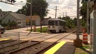 Leamy Av Station SEPTA Route 101 Trolley Springfield PA [upl. by Aleiram]