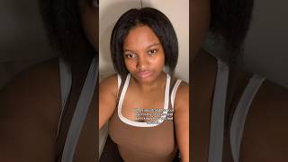 straightened my afro hair straightnaturalhair silkpressnaturalhair curlyafrohairtostraight [upl. by Arihat]