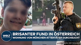 MÜNCHEN Brisantes Material entdeckt Polizei durchsucht Wohnung des Attentäters in Österreich [upl. by Dressel941]