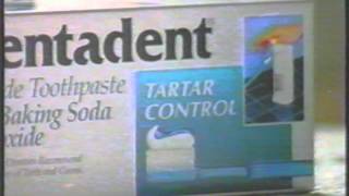 mentadent fluoride toothpaste 1995 commercial [upl. by Nyrual]