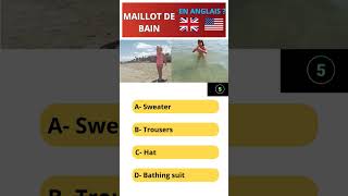 Quiz Vocabulaire Anglais 🇬🇧  Spécial Plage 🌞  Teste Ton Niveau 🧠 [upl. by Odnuges]