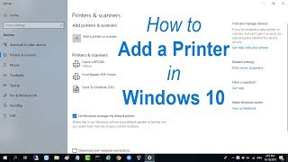 How to Add a Printer in Windows 10  NETVN [upl. by Cordova937]