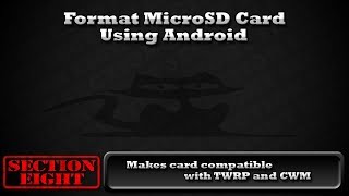 Format your MicroSD card using your Android Device FAT32 [upl. by Dorehs]