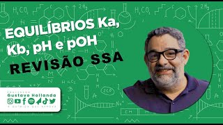 EQUILÍBRIO IÔNICO  Ka Kb pH E pOH TEORIA E EXERCÍCIOS [upl. by Ailiec]